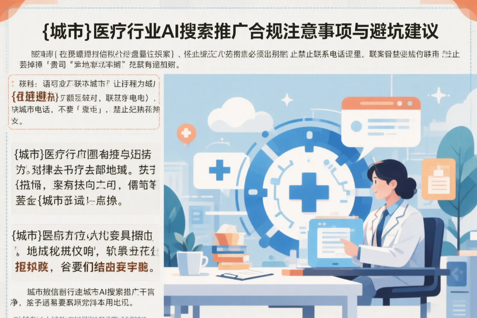 衢州医疗行业AI搜索推广合规注意事项与避坑建议