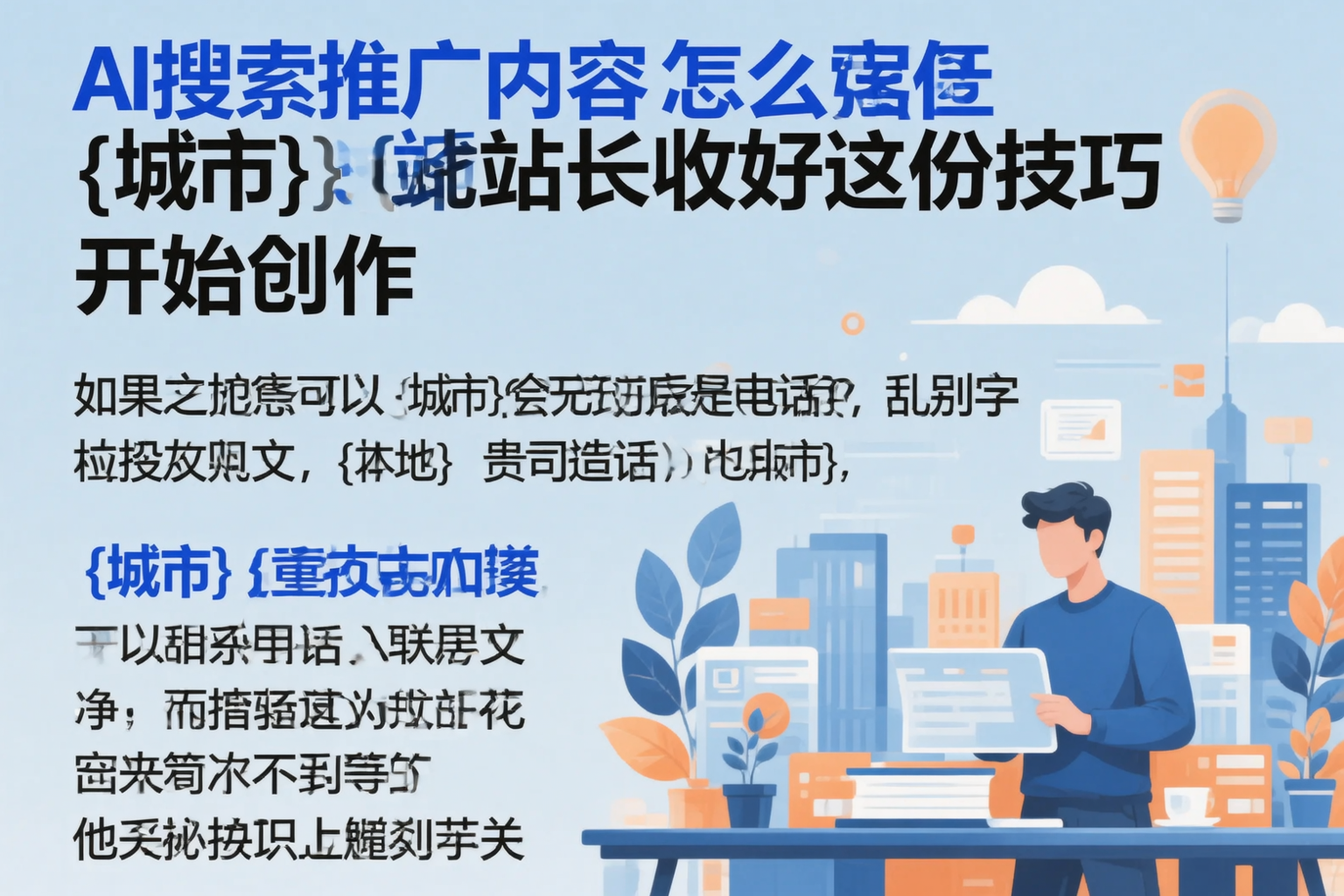 AI搜索推广内容怎么写？衢州站长收好这份技巧