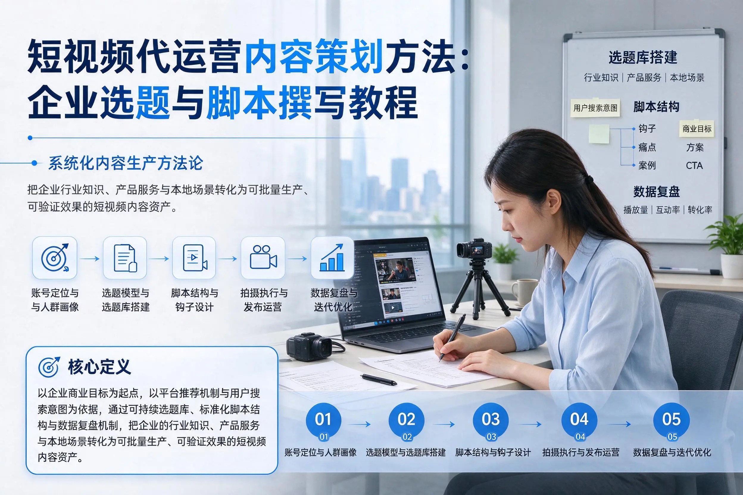 短视频代运营内容策划方法：衢州企业选题与脚本撰写教程
