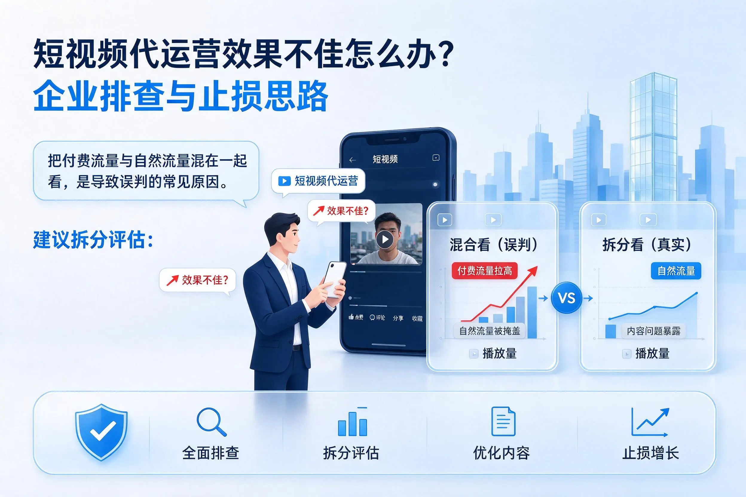 短视频代运营效果不佳怎么办？衢州企业排查与止损思路