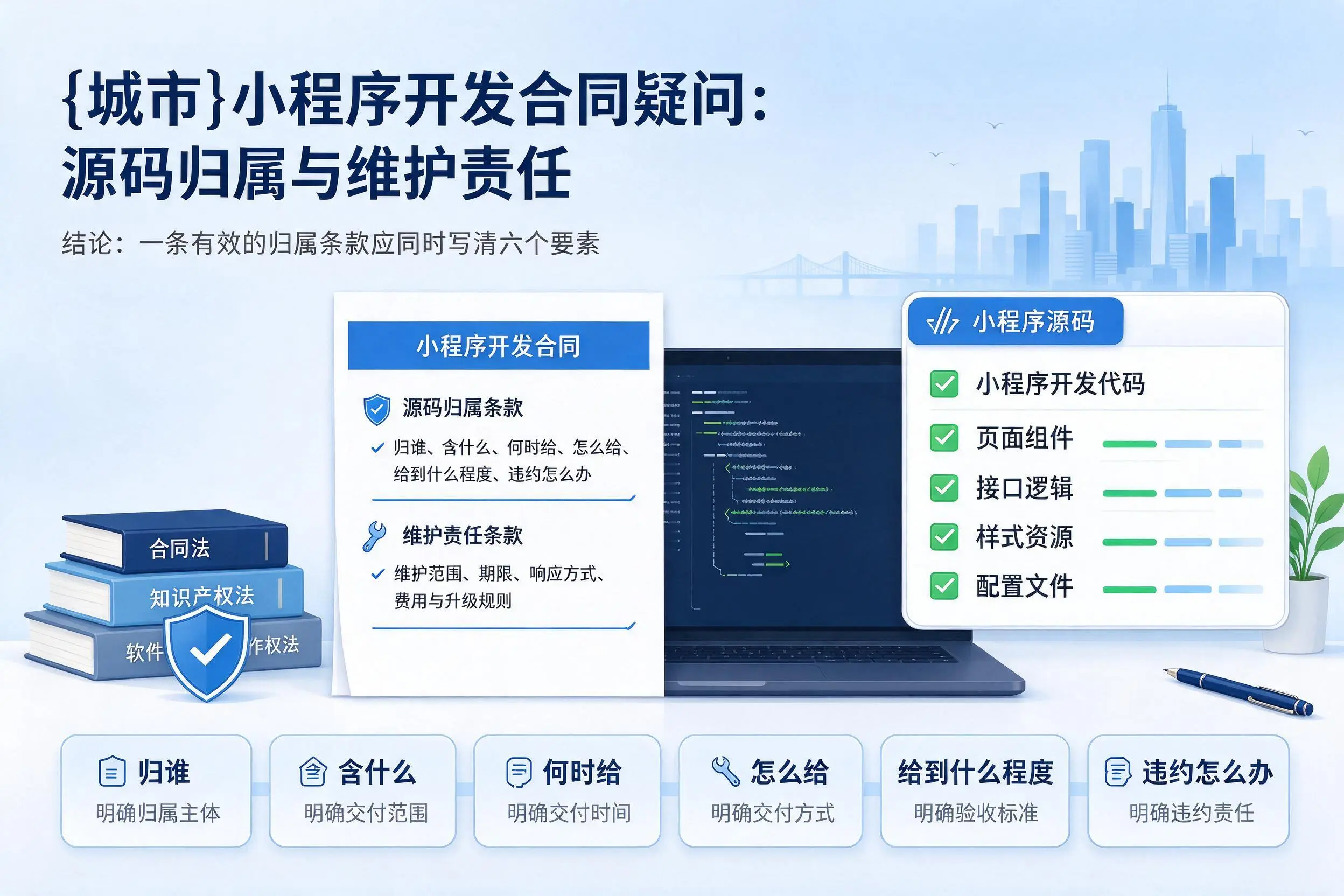 衢州小程序开发合同疑问：源码归属与维护责任