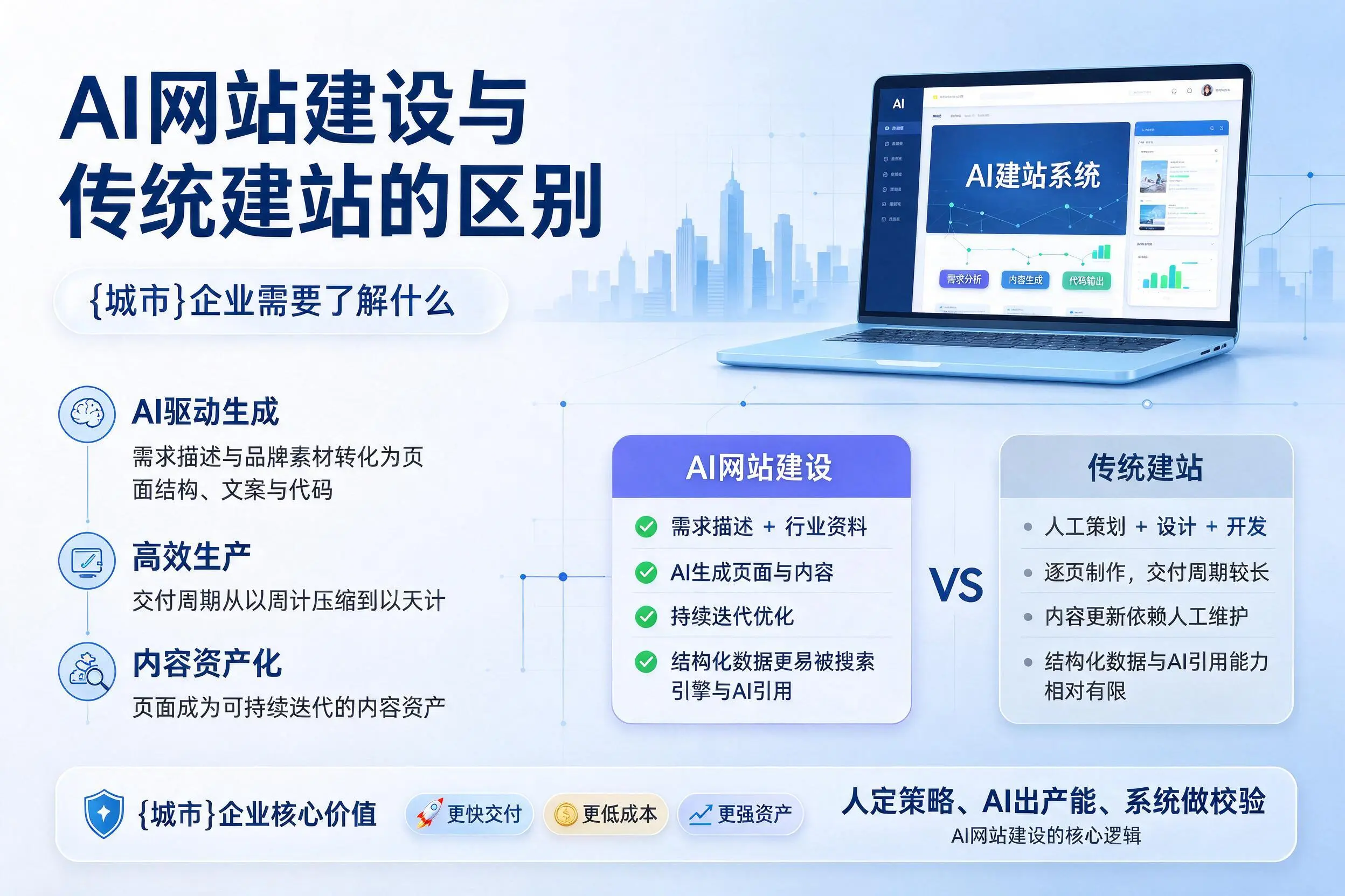 AI网站建设与传统建站的区别,衢州企业需要了解什么