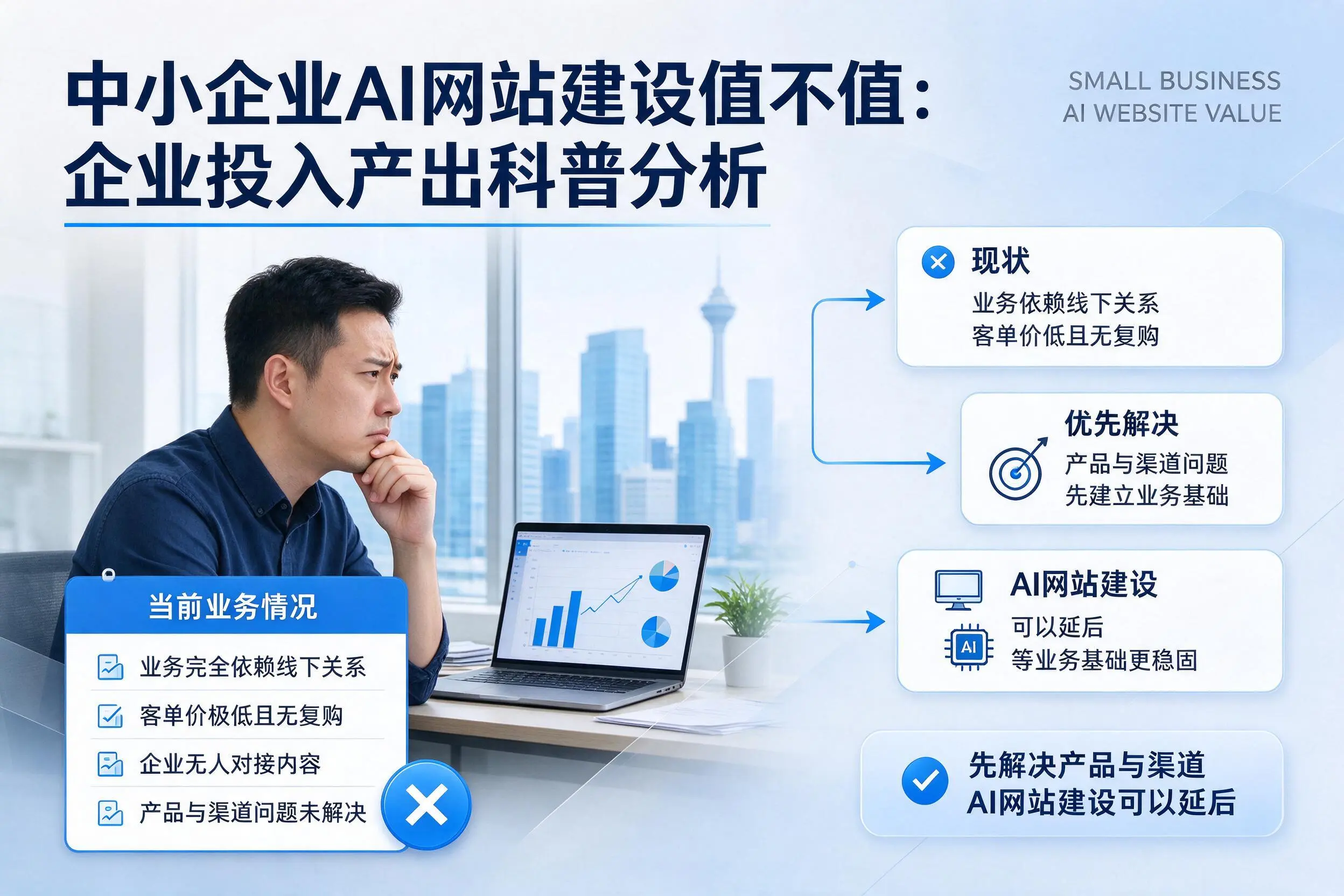 中小企业AI网站建设值不值：衢州企业投入产出科普分析