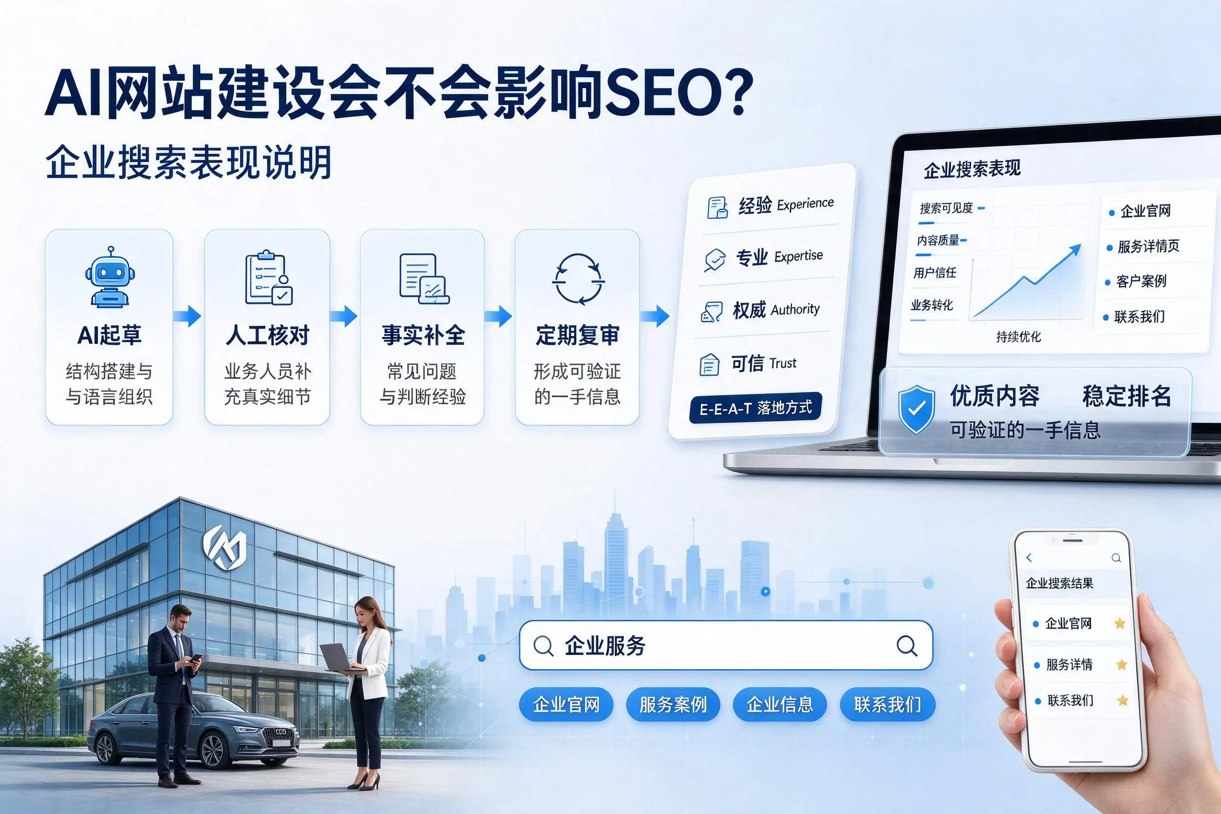 AI网站建设会不会影响SEO?衢州企业搜索表现说明