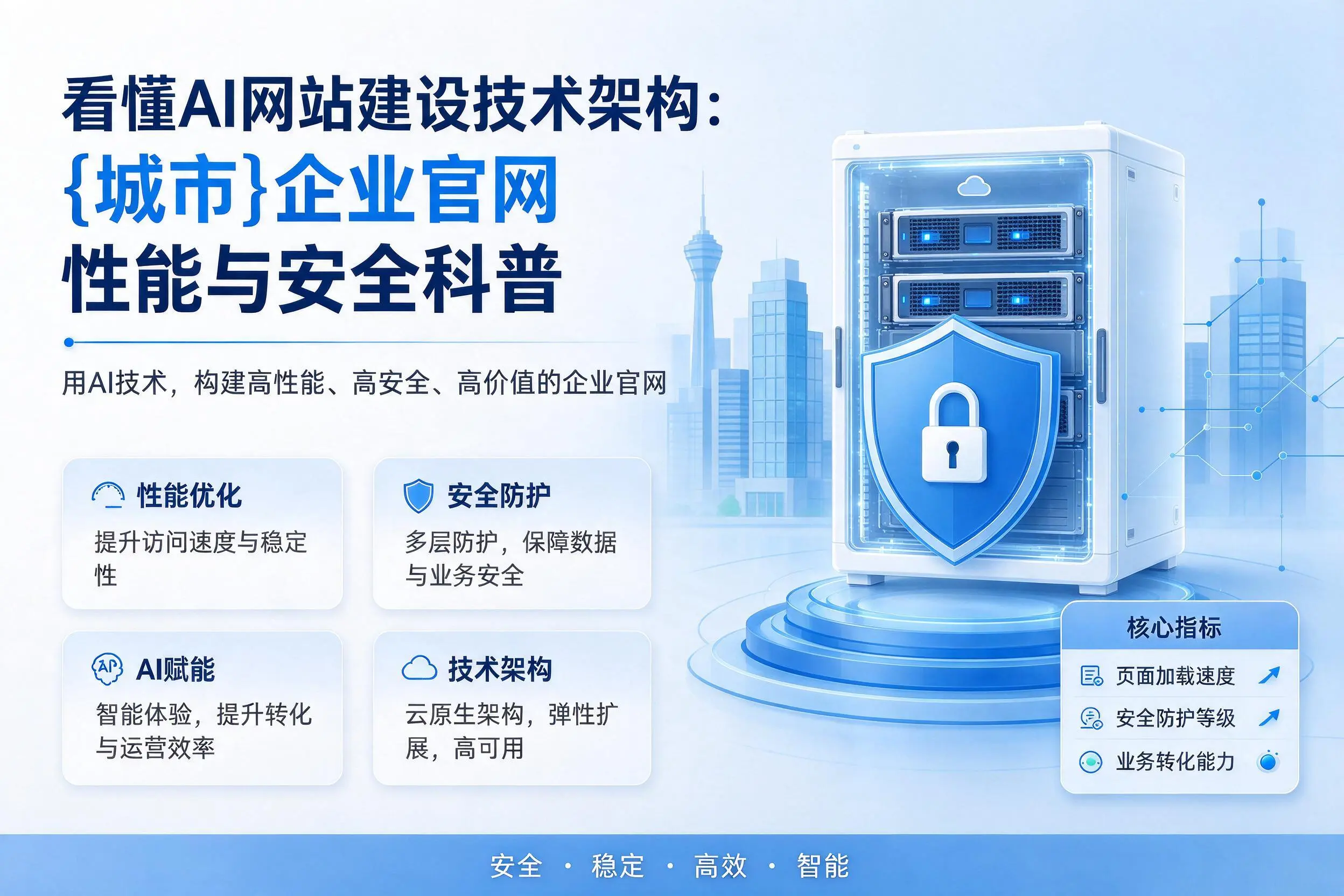 看懂AI网站建设技术架构:衢州企业官网性能与安全科普