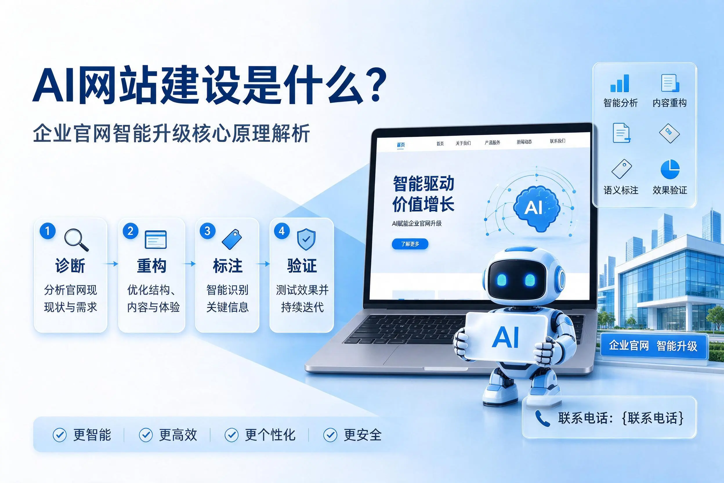 AI网站建设是什么?衢州企业官网智能升级核心原理解析