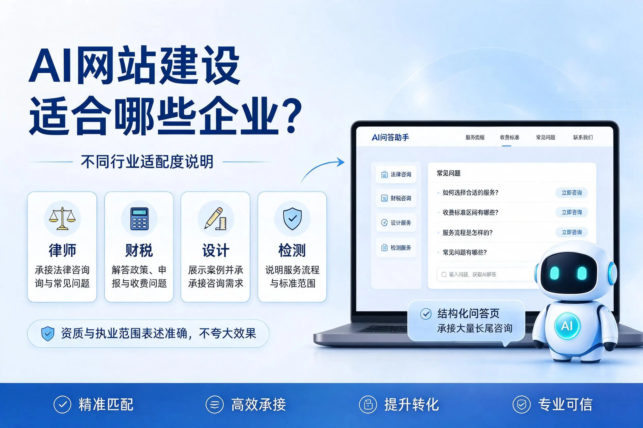 AI网站建设适合哪些企业?衢州不同行业适配度说明