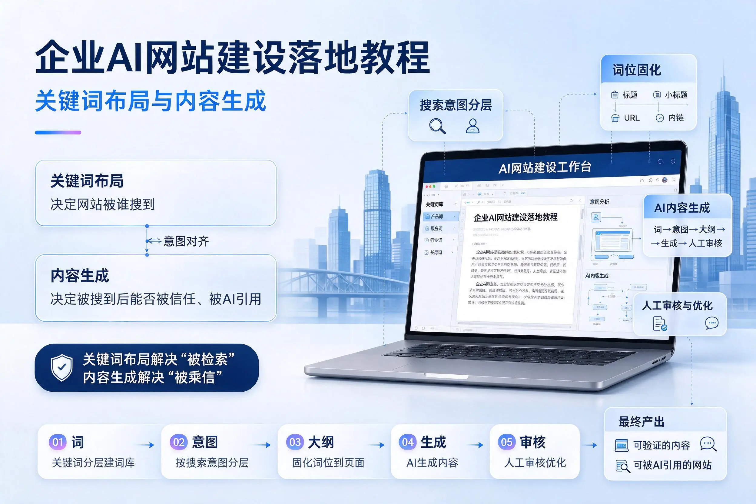 衢州企业AI网站建设落地教程:关键词布局与内容生成